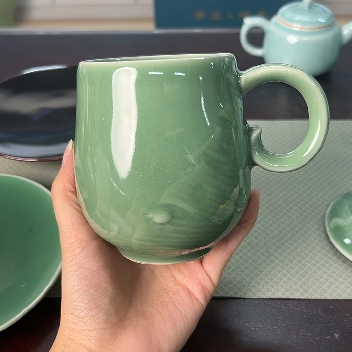 龙泉云间青瓷小米茶器