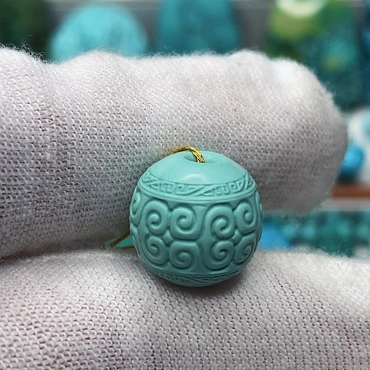 未镶嵌绿松石天然原矿 带武汉地大证书