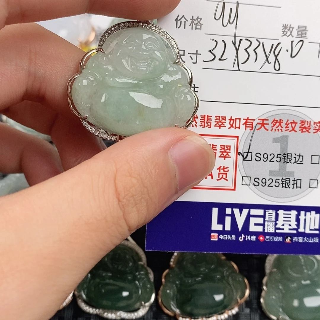 翡翠银S925镶嵌颈饰