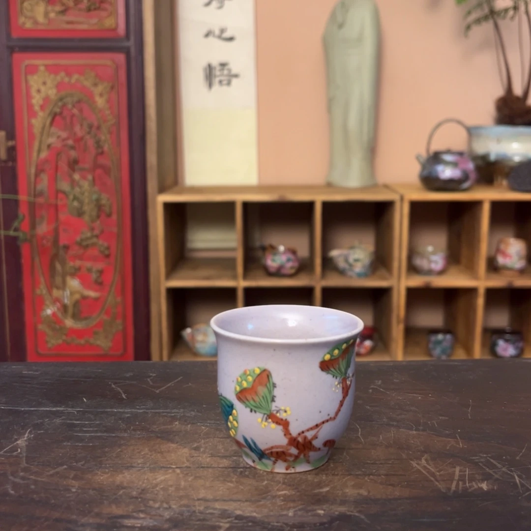 柴烧纯手工手绘陶瓷
