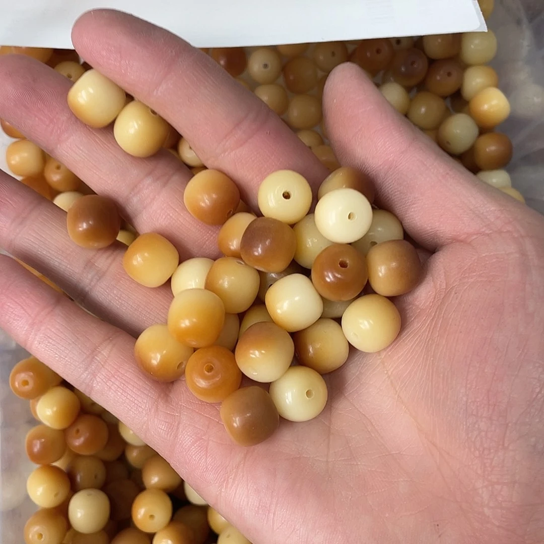 白玉菩提吊坠q12mm 100+20 炭烧