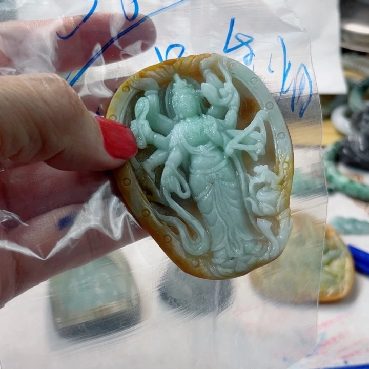 半***酒定制翡翠未镶嵌毛货