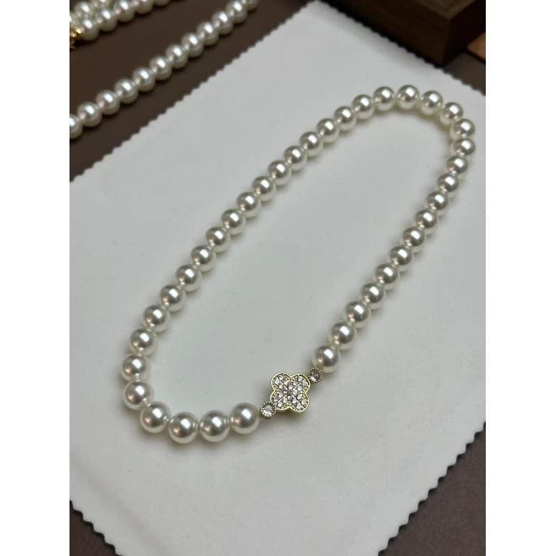 合金项链 03-83高定全珠四叶草项链