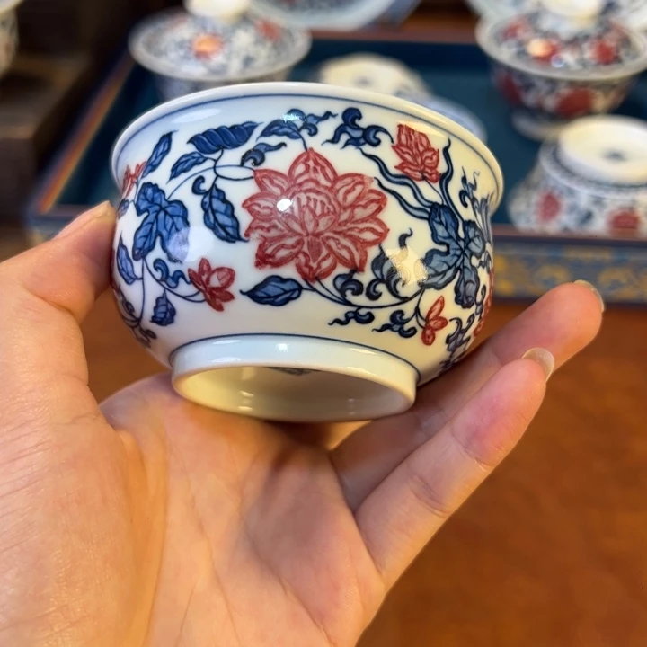 摆件景德镇陶瓷茶器百宝箱