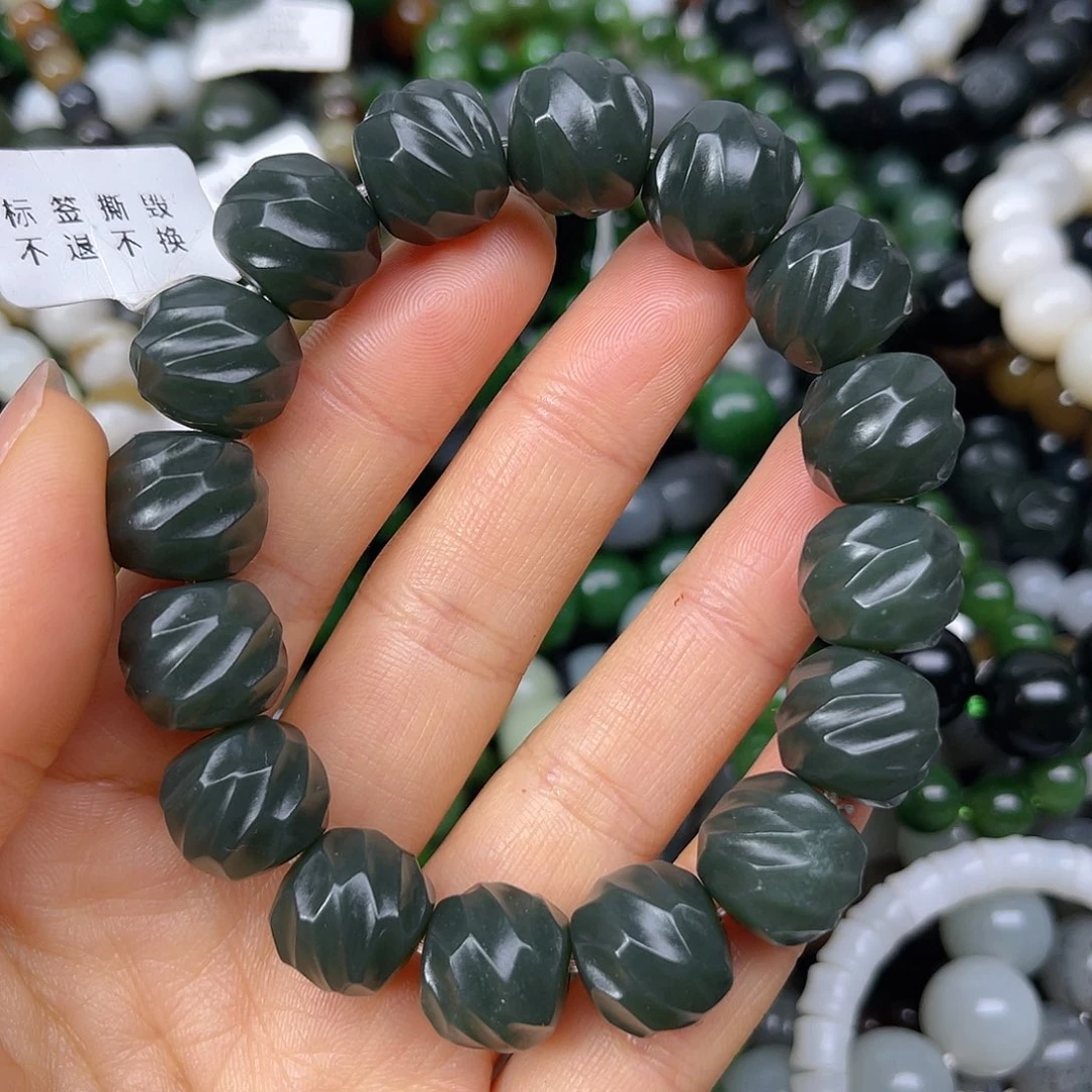 和田玉未镶嵌手链