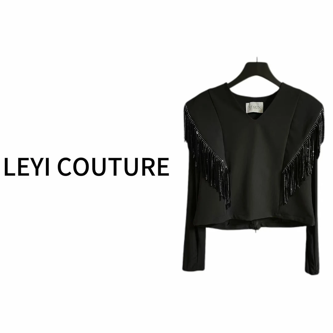 【 LEYI COUTURE】畑畑2025高端气质时尚“超级流苏”时尚套装
