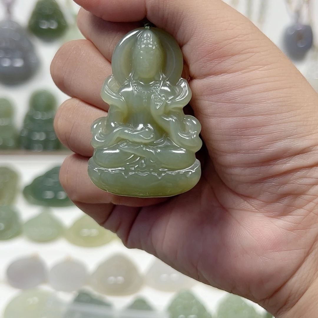 颈饰未镶嵌和田玉清****荷