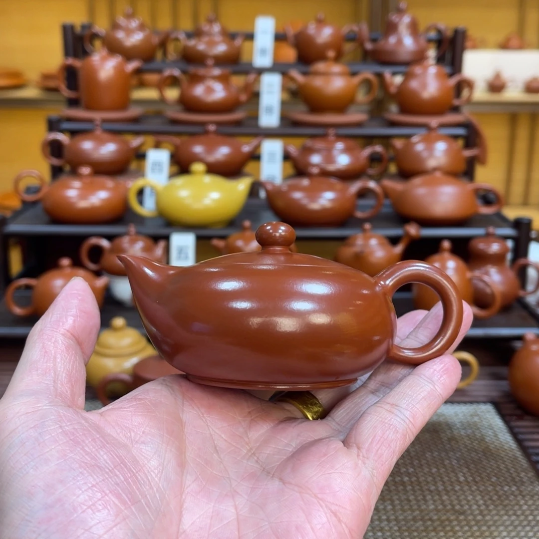 茶壶紫砂潮州手拉壶 红