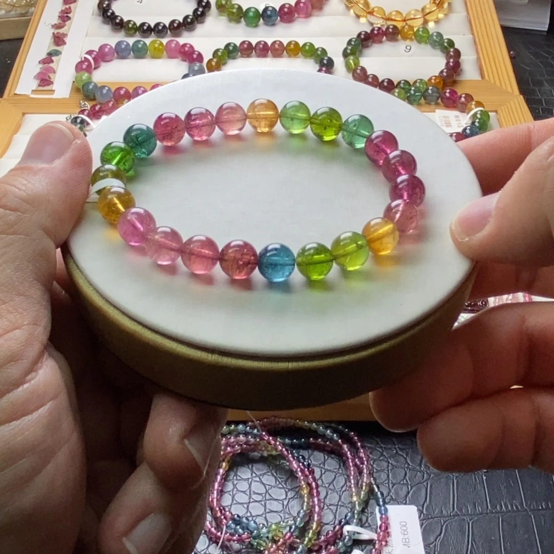 碧玺未镶嵌碧玺手链