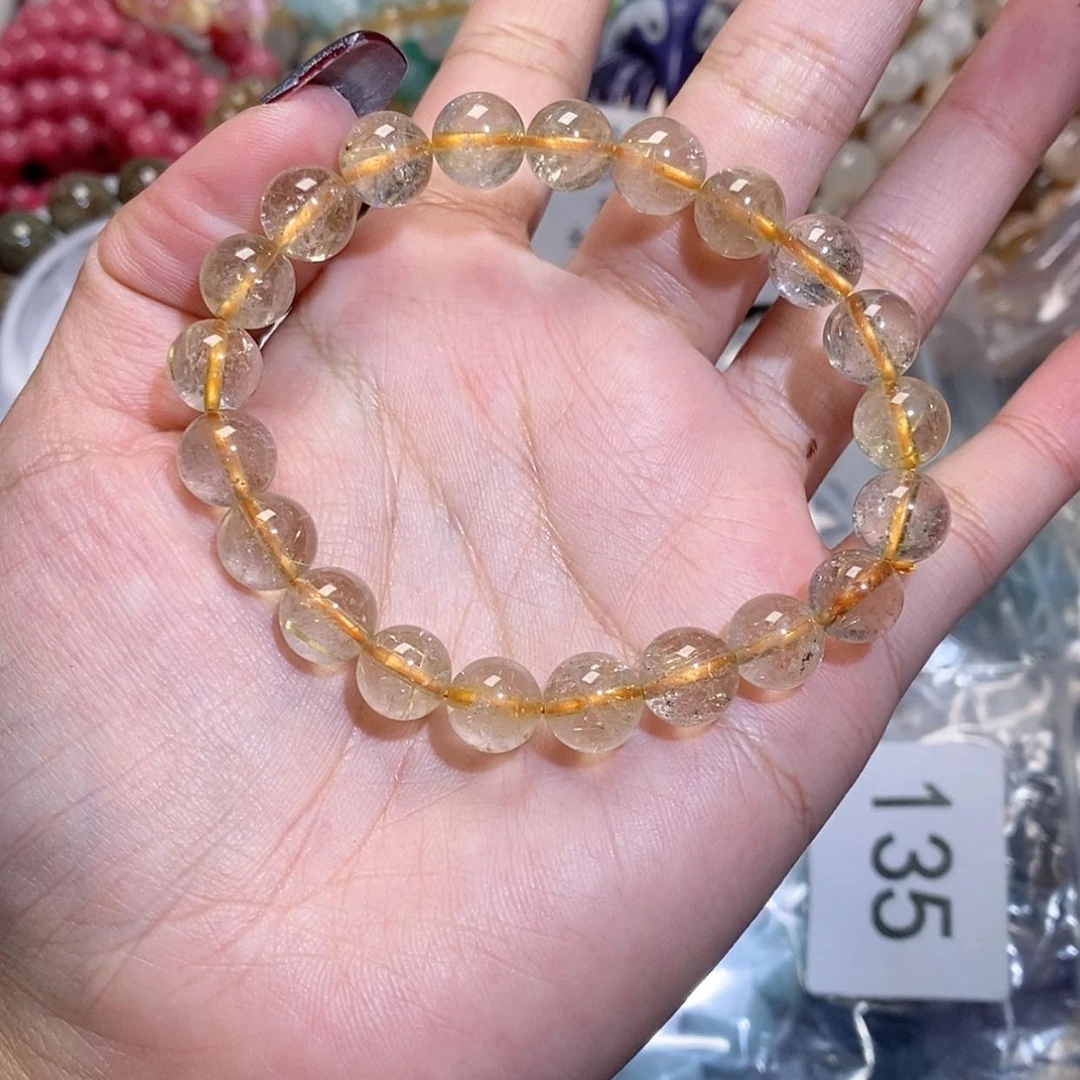 【闪购商品】水晶手链银S925镶嵌金发135