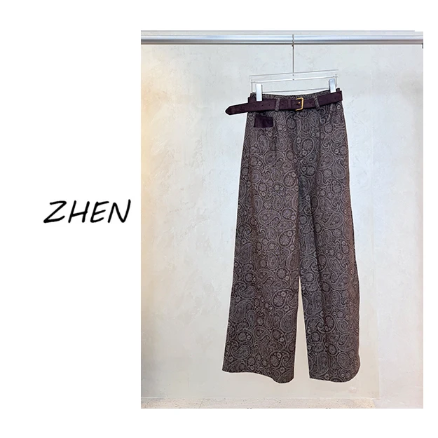 【ZHEN】25Y00292 2025新款裤子显瘦遮肉小众设计款