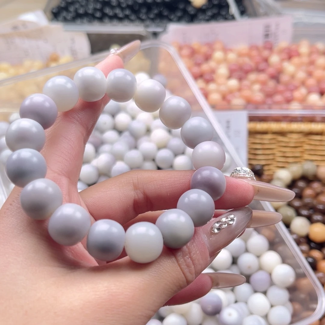 白玉菩提吊坠z13.5mm30颗。芋泥紫福利不售后