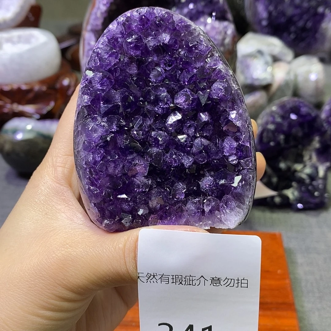 珠宝半成品紫晶未镶嵌