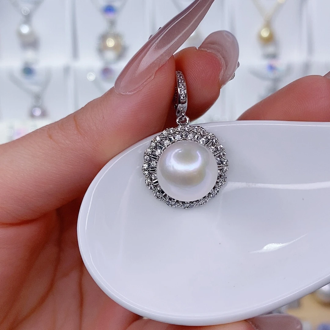 淡水珍珠未镶嵌吊坠(赠链)