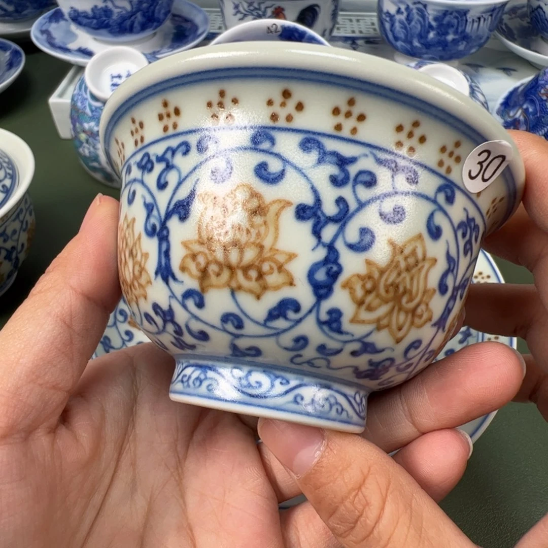 陶瓷景德镇纯手工纯手绘茶具木木30