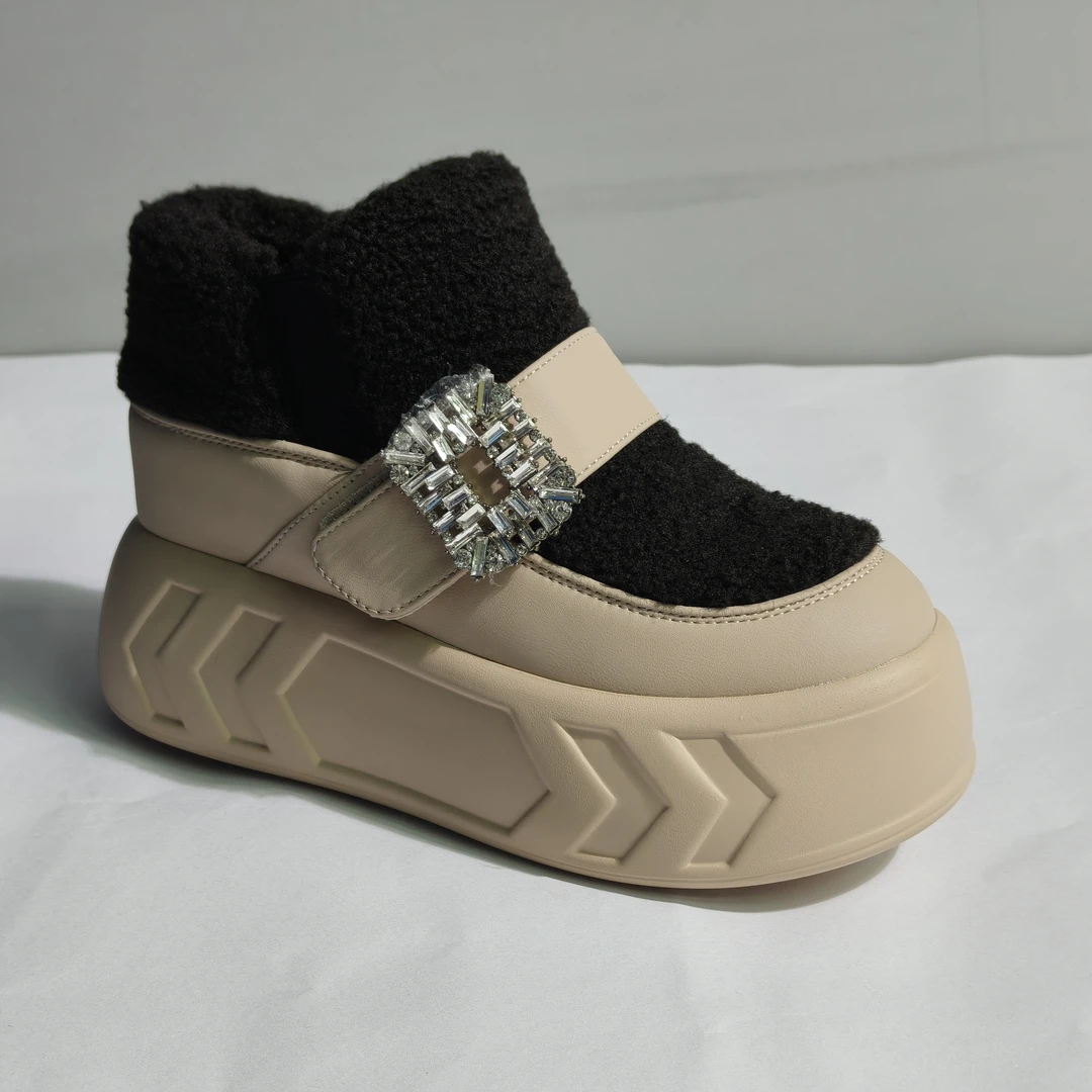 增高7.5cm雪地靴女加厚2025冬季新款保暖防寒东北棉鞋厚底靴子