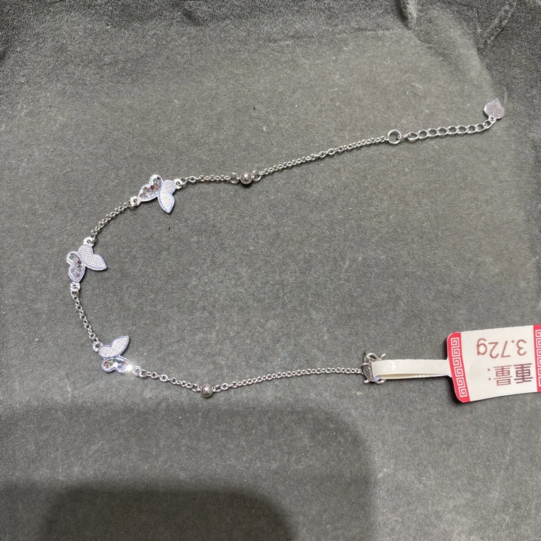 铂金pt950蝴蝶手链