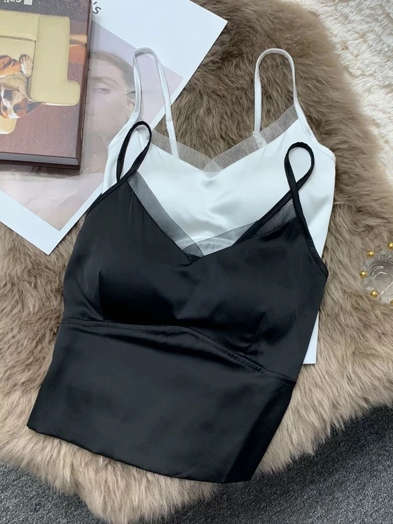 (昆娜高定）“人鱼美背”修身型欧风修身吊带背心女装内搭简约性感