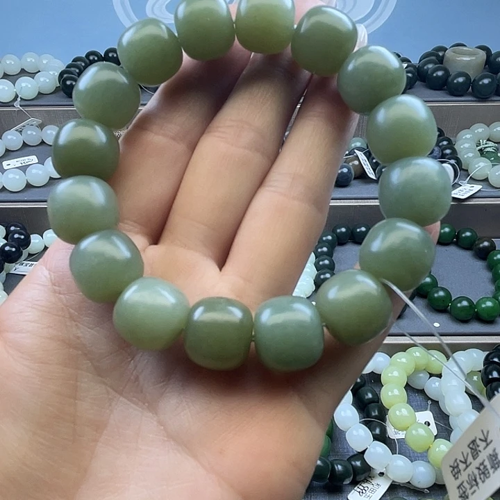 和田玉未镶嵌手链