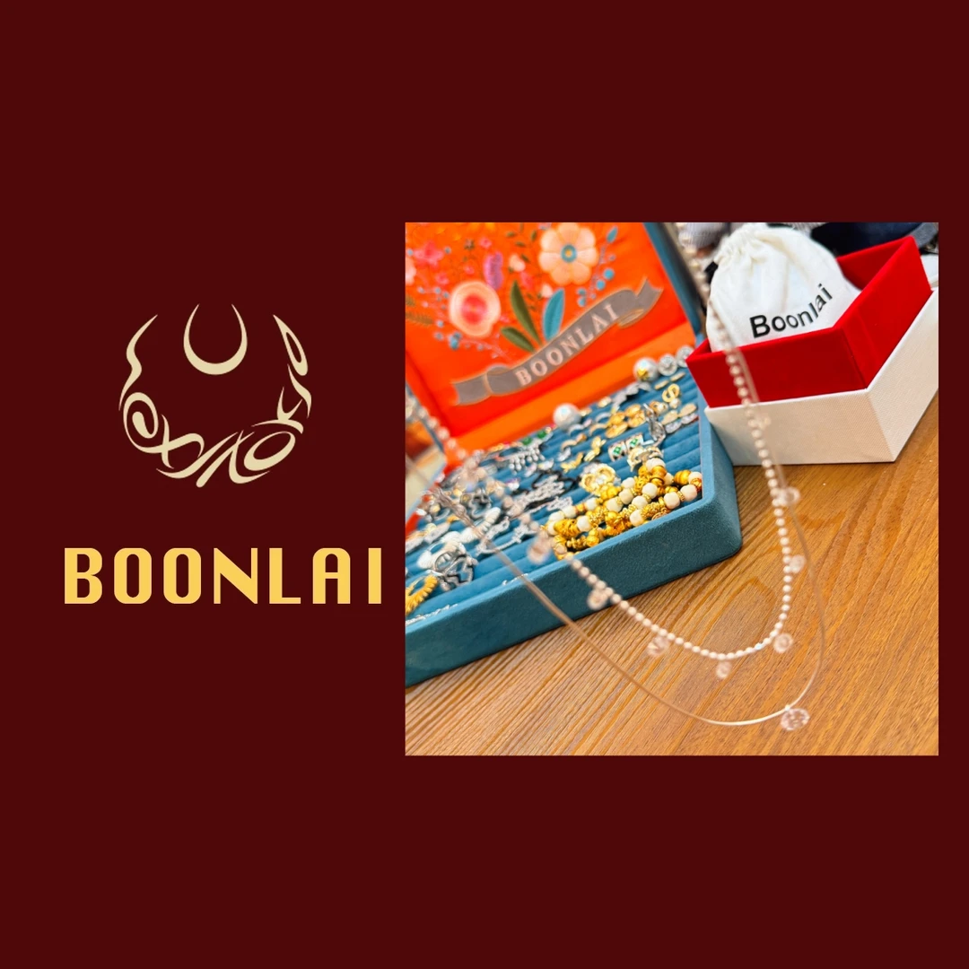 铜合金项链 Boonlai 金属珠珠链条钻钻吊坠一套项链3151