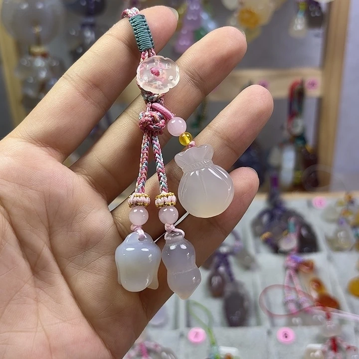 福袋款手机挂件粉色绳福利款