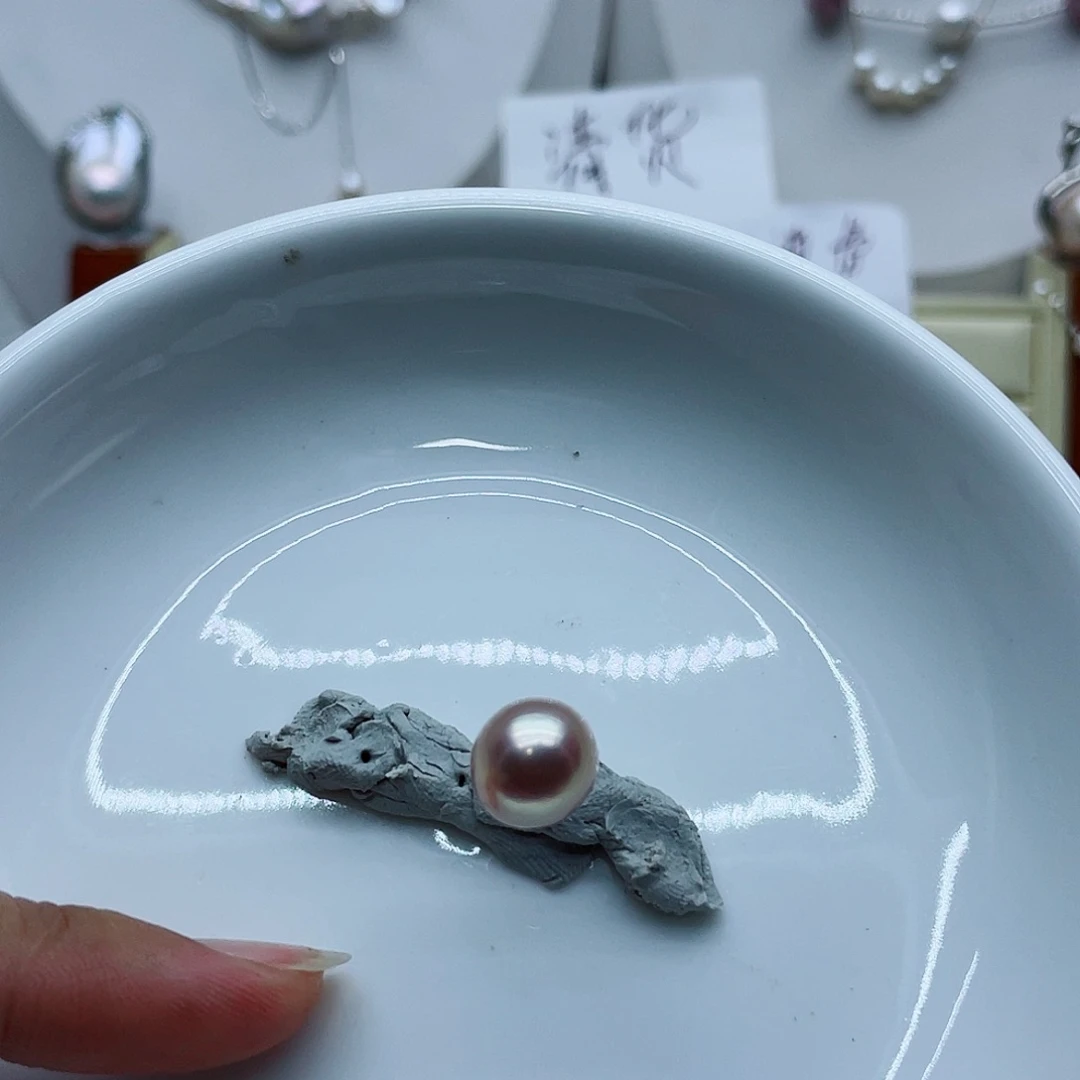 银S925镶嵌耳饰淡水珍珠汉****）