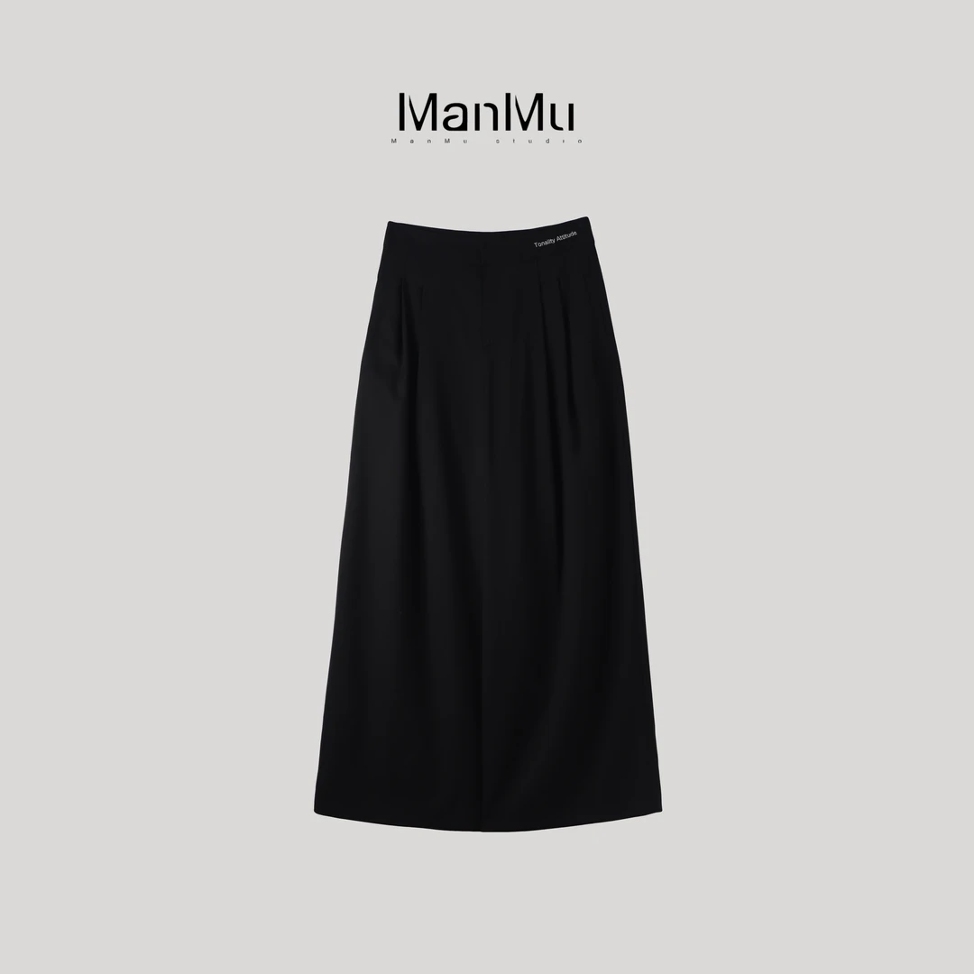 满目ManMu【张琪专属】秋季通勤时尚简约百搭西装裤350170