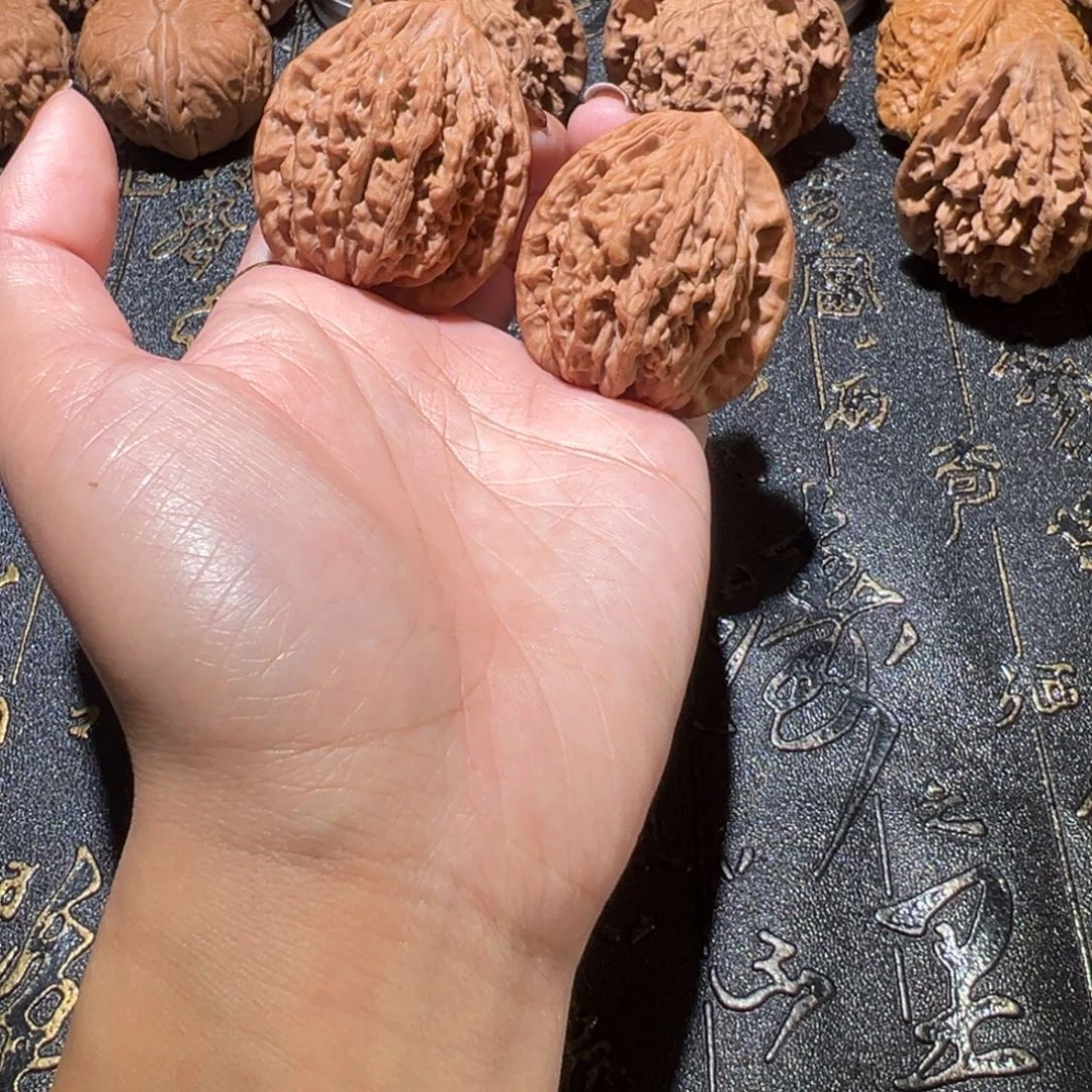 吊坠文玩核桃虎头38.5手把件98