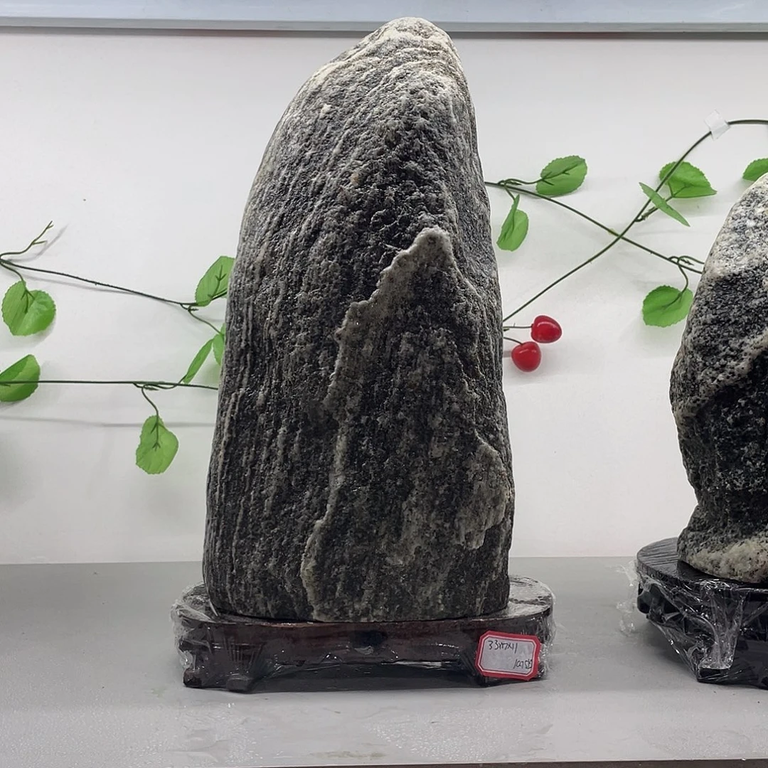 方***滨石材靠山石平安石摆件