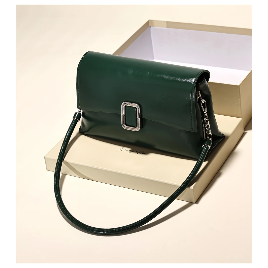 GXFMOD小众设计时尚真皮腋下包2025早秋新款简约百搭单肩斜挎包