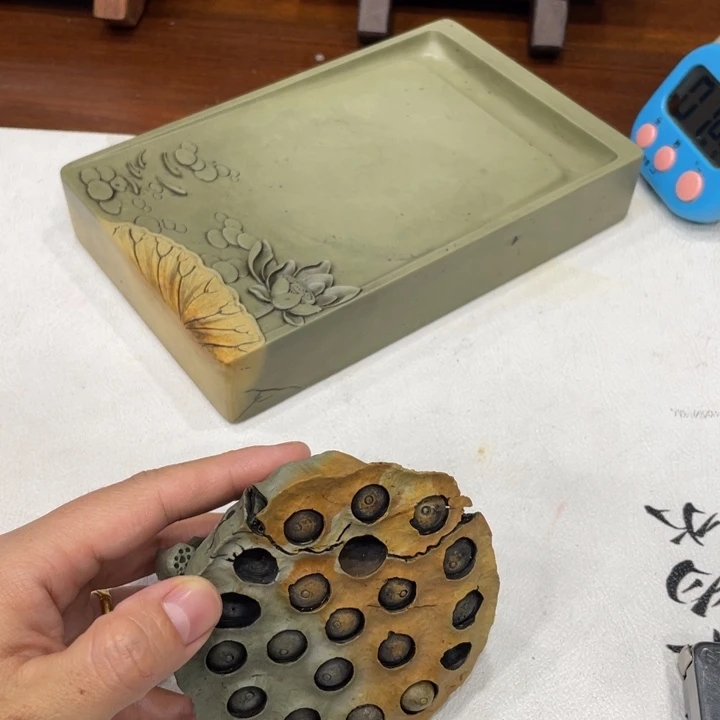 大***风四大名砚之一端砚纯手工制作