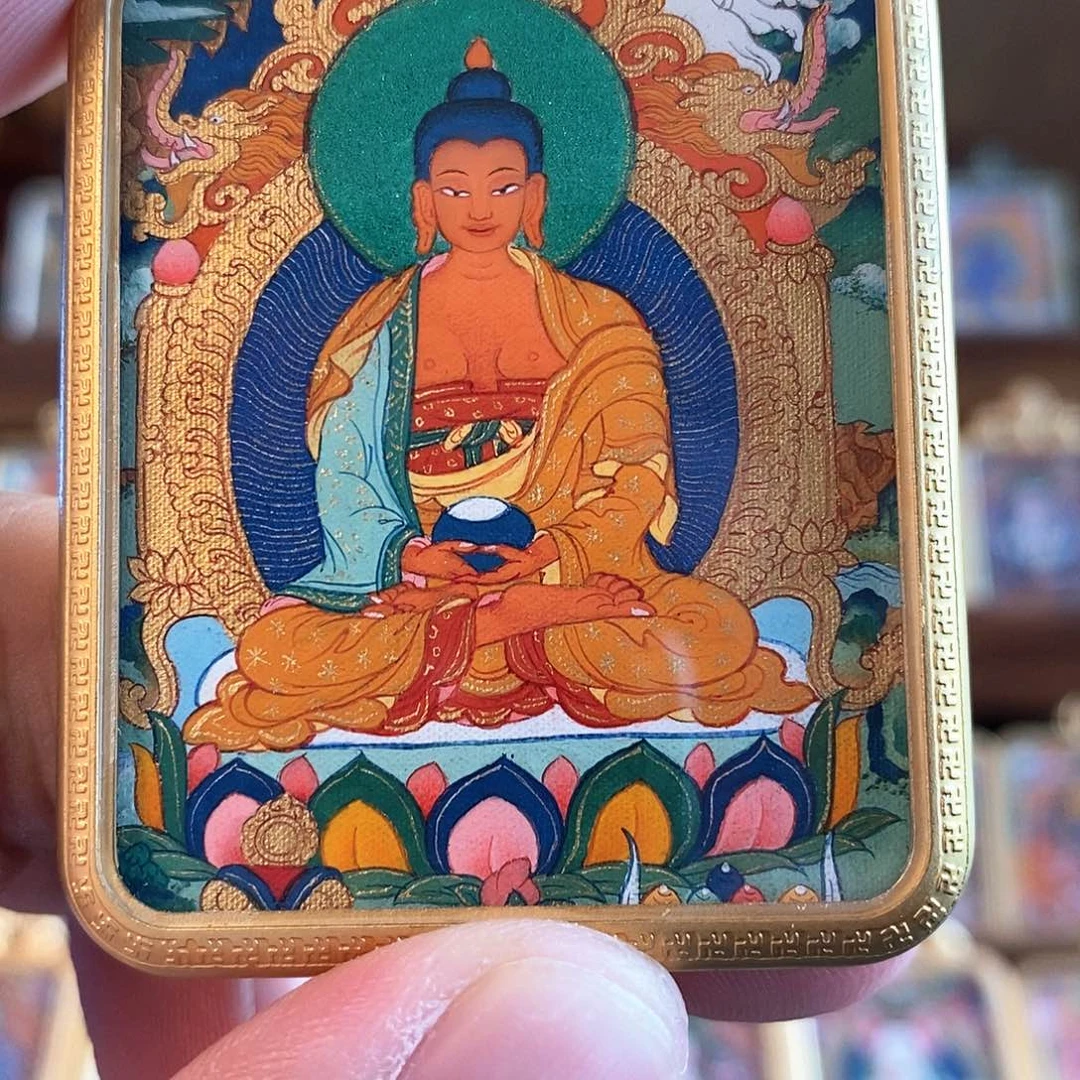S***.吊坠阿弥陀佛，纯手绘唐卡