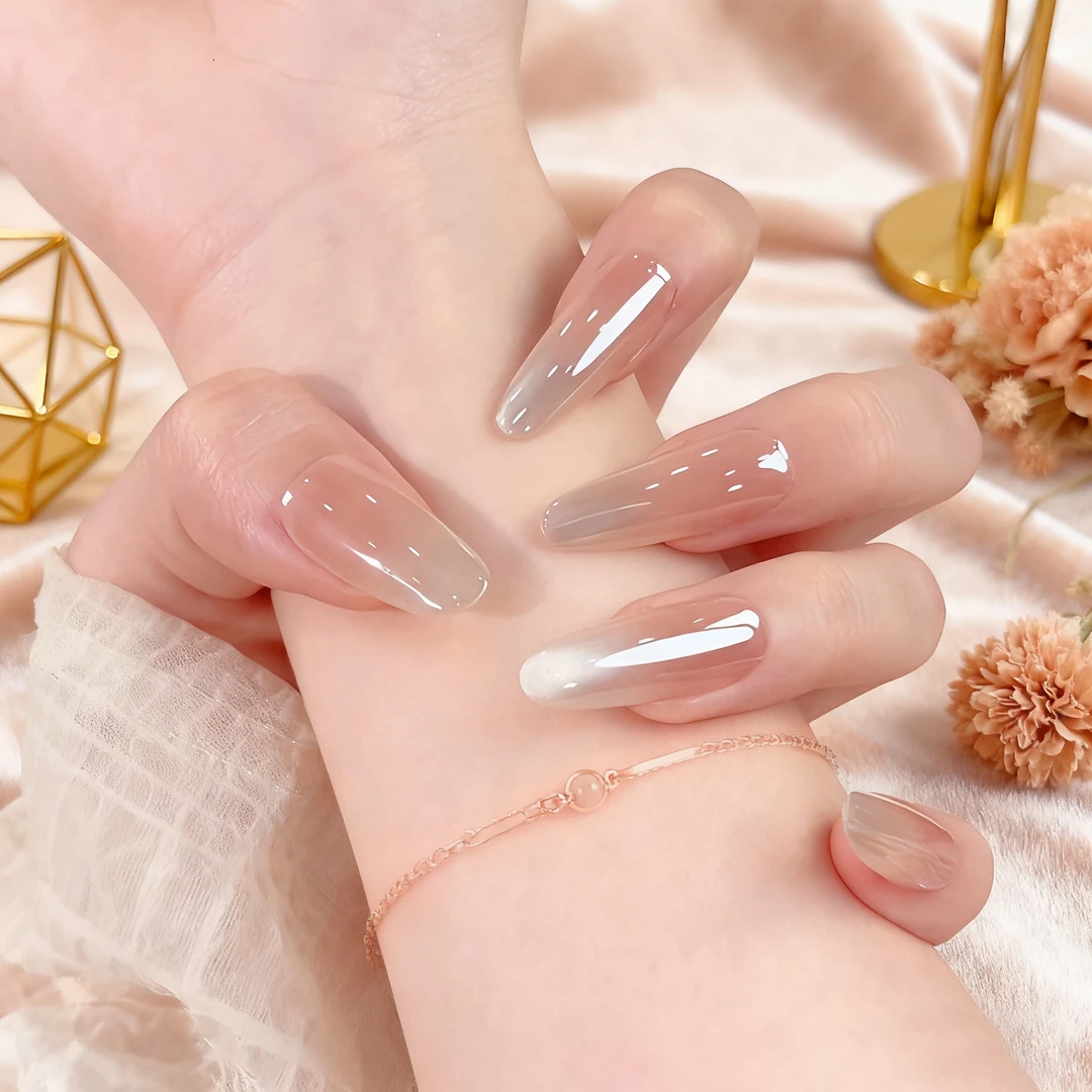 【极光猫眼】裸色猫眼穿戴甲显白日常美甲INS风甲片高级简约温柔女