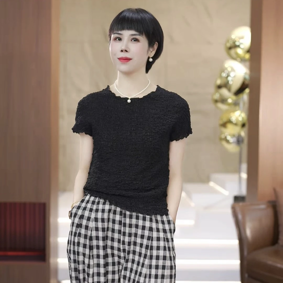 【渲渲推荐】SJIE-1040夏季时尚气质精致魔术小衫