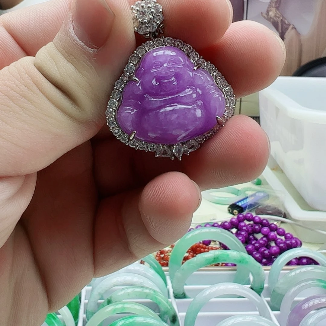 翡翠吊坠(赠链)银S925镶嵌