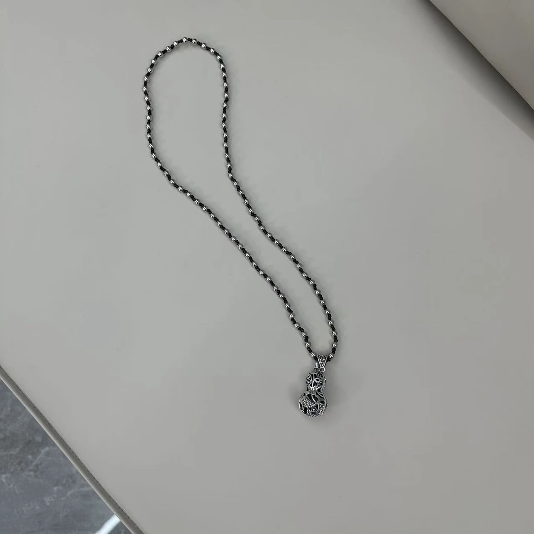 合金涤纶项链 【娜娜推荐】G9017时尚百搭小众复古简约国风项链