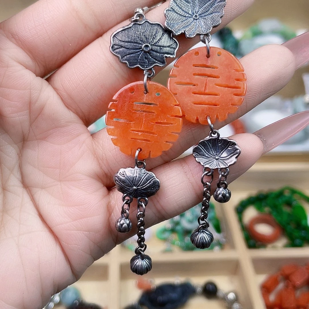 翡翠未镶嵌手链耳坠