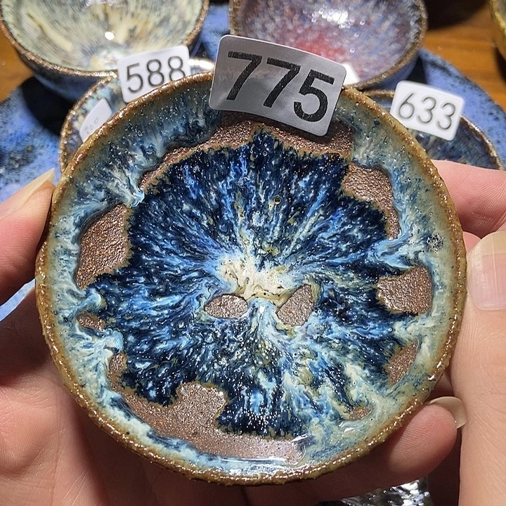 茶盏龙窑柴烧柴烧落灰