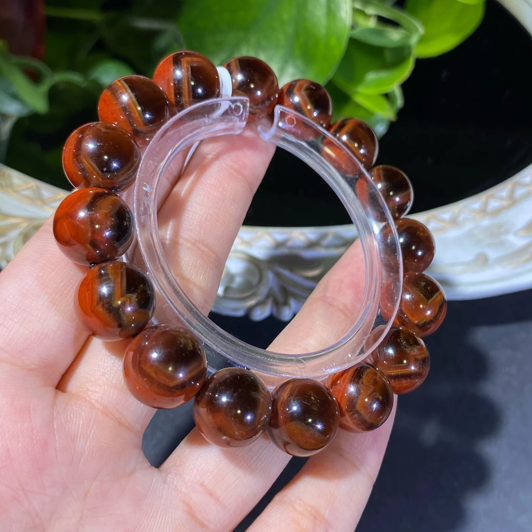 高品极光二三八卦眼单圈水晶手串13.2mm左右