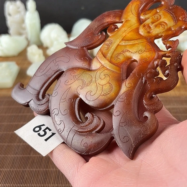 和田玉未镶嵌挂件