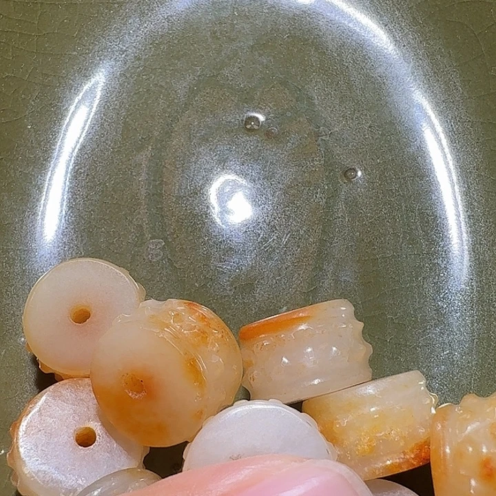 涛***）瓷片花开富贵大家庭