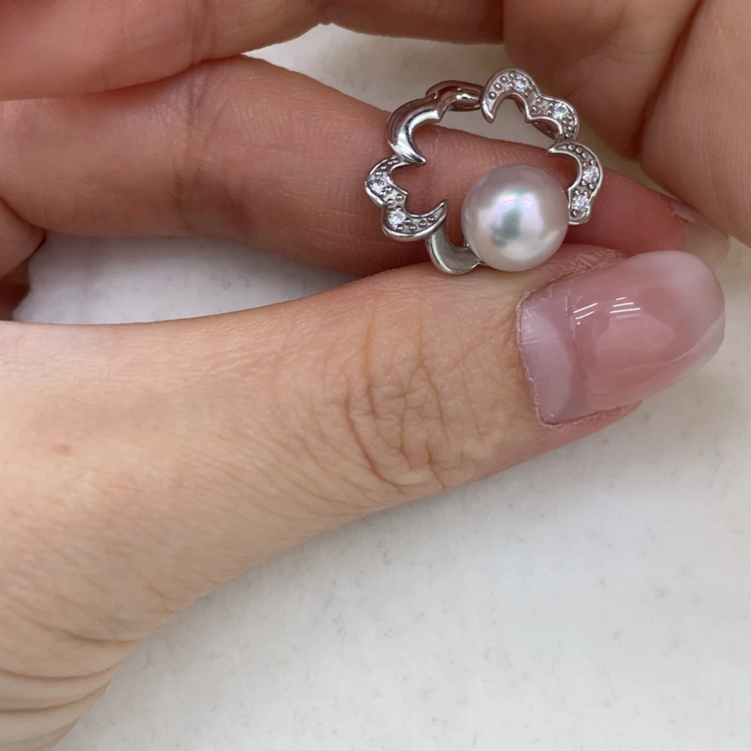 银S925镶嵌颈饰海水珍珠