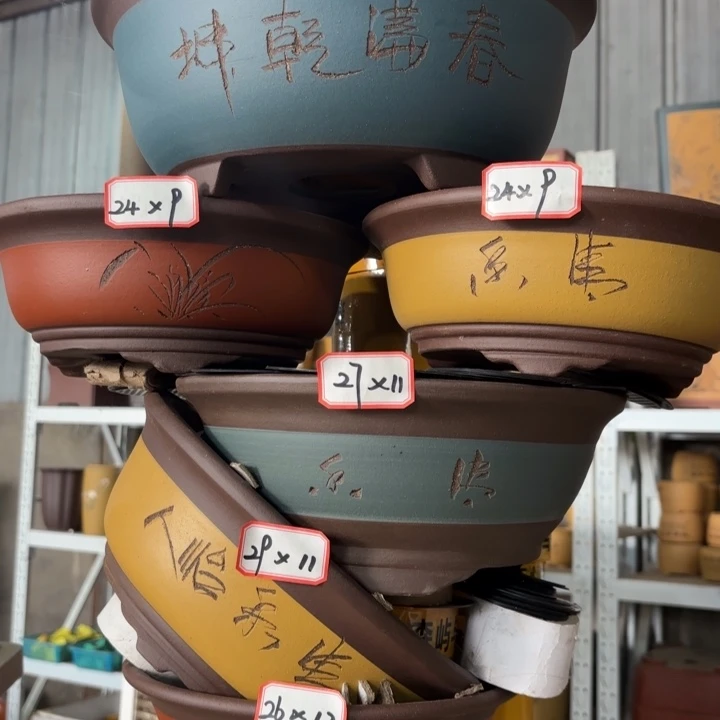 花盆紫砂100-6。