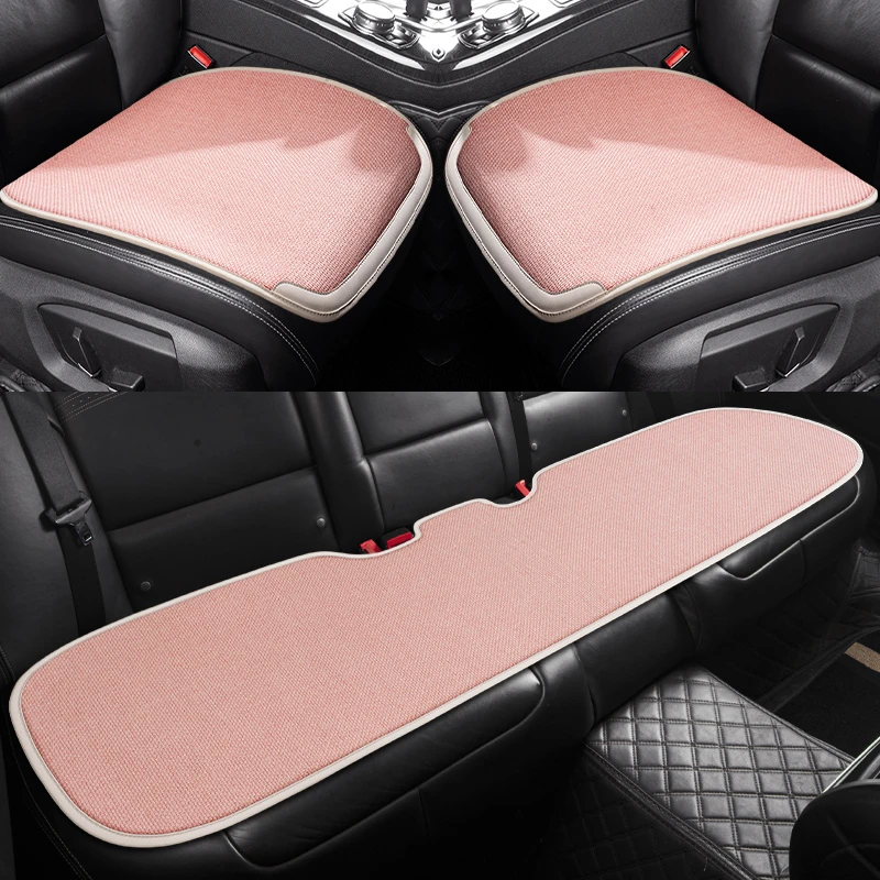 凯迪拉克XTS/XT5/ATSL/CT6/XT4防滑坐垫单片四季通用汽车座垫棉麻