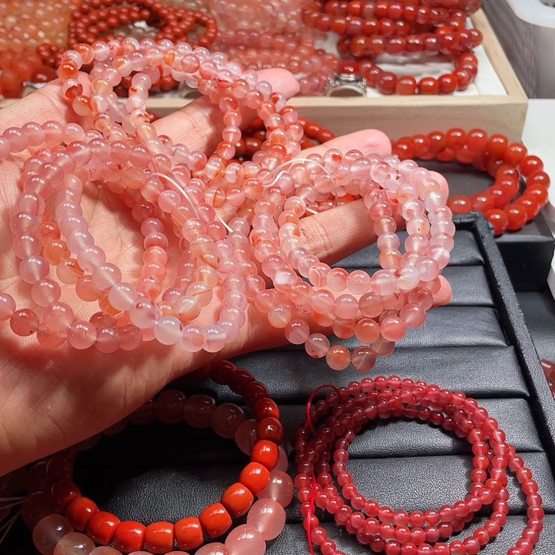 吉***丁手链未镶嵌南红玛瑙