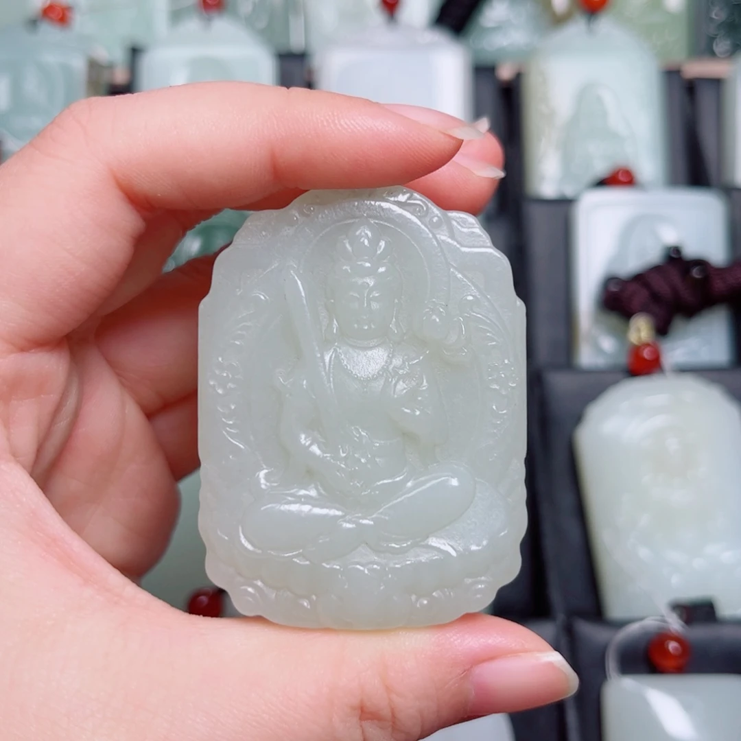 和田玉未镶嵌挂件