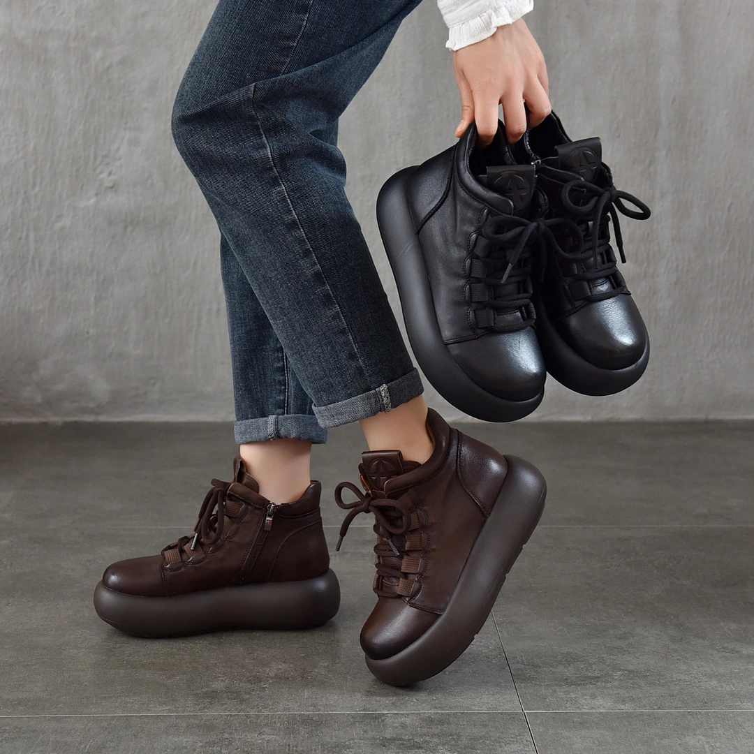 2089头层牛皮新款复古马丁靴