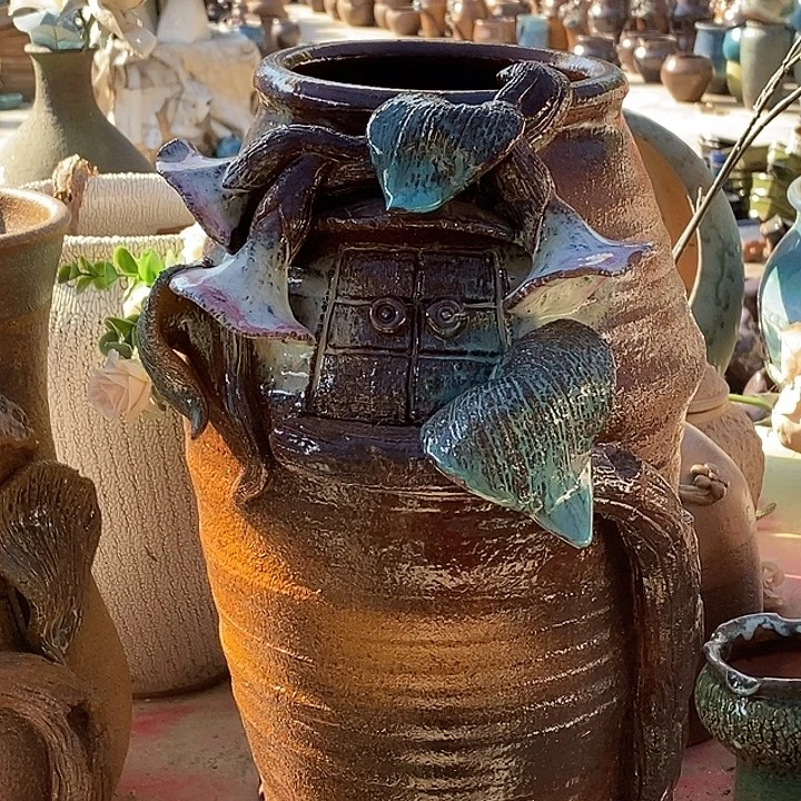 花盆紫砂口15高度39无孔福利