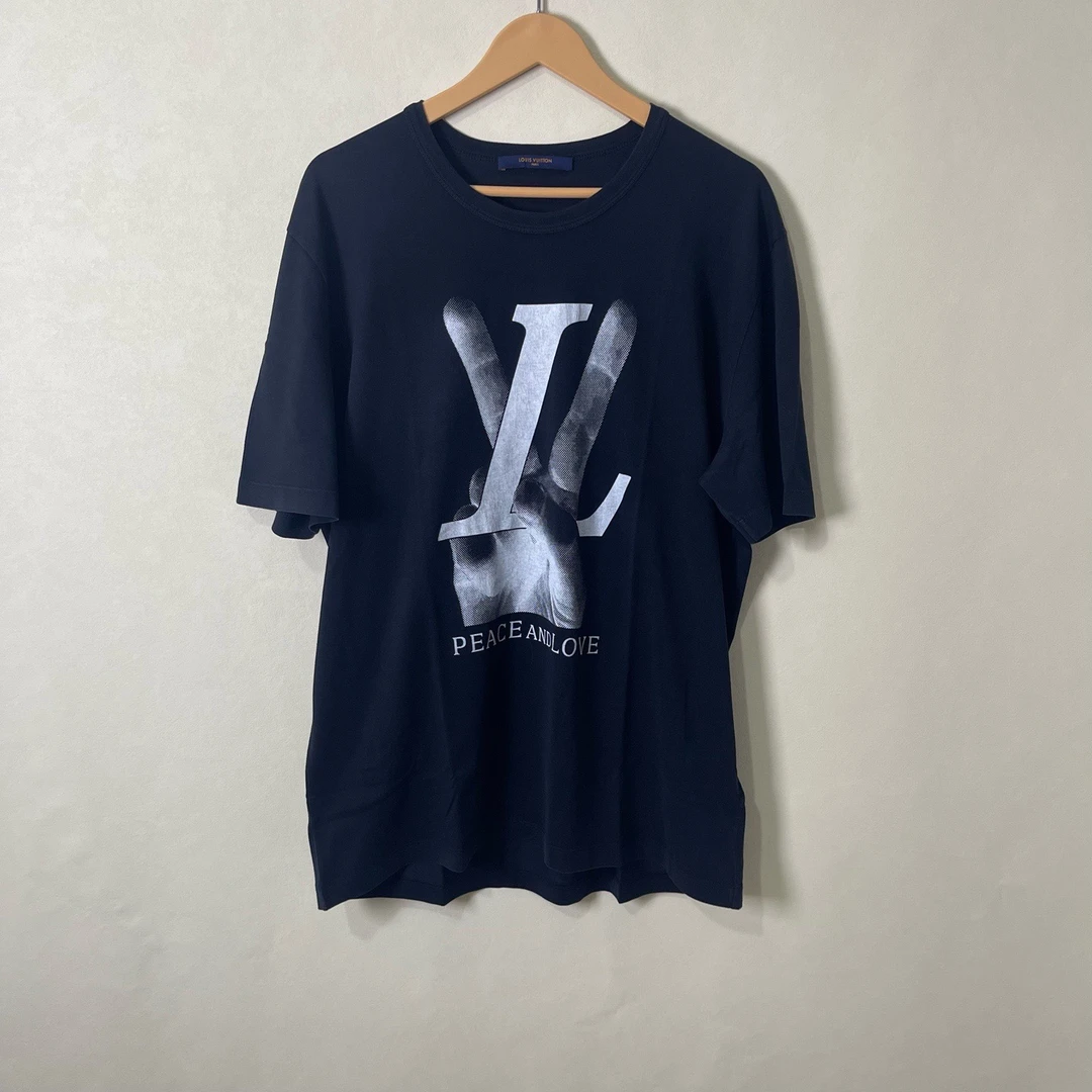 95新 LouisVuitton/路易威登 95新 LV 印花圆领短袖XL码