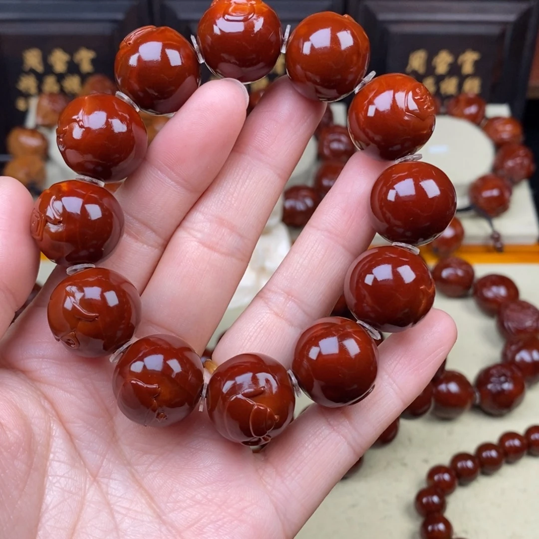 畅***空橄榄核吊坠把把壶